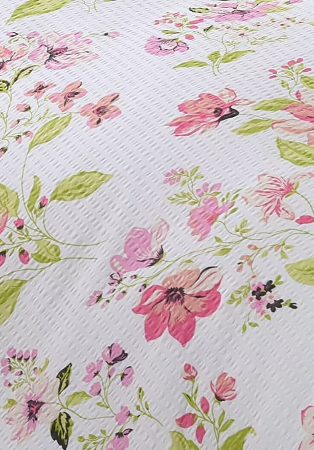 Traumschlaf Seersucker Bettwäsche Fleur weiss